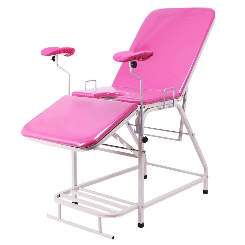 Thickened Stainless Steel Gynecological Examination Bed Medical Maternity Bed Hospital Outpatient Flow Gynecological Chair