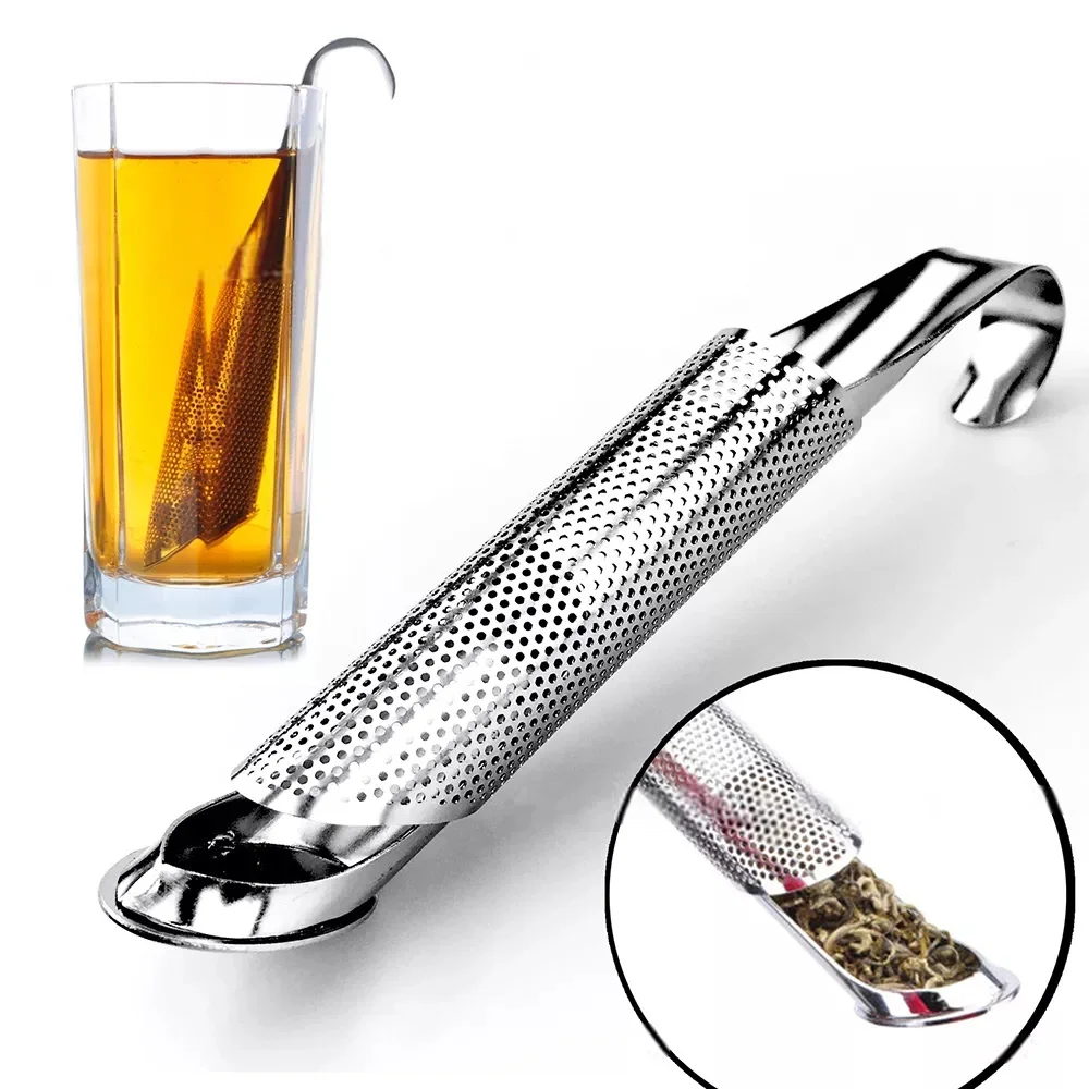 

Stainless Steel Strainer Tea Infuser Telescopic Design Holder Tool Tea Spoon Infuser Filter Kitchen Kitchen Tools Tea Strainer