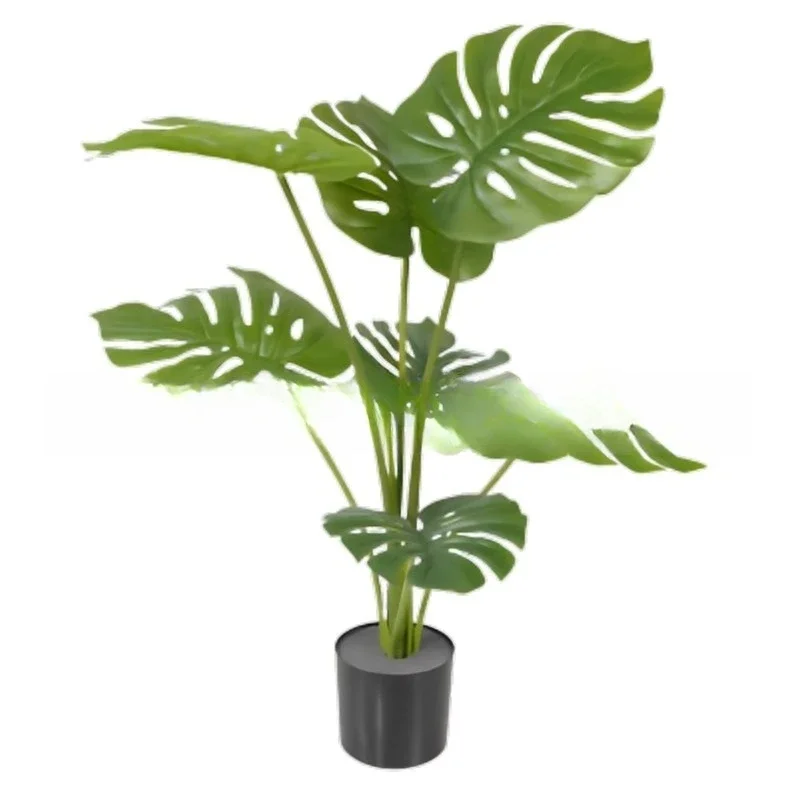 Simulation plant turtle bamboo potted plant interior decoration living room window home high-end floor ornament fake