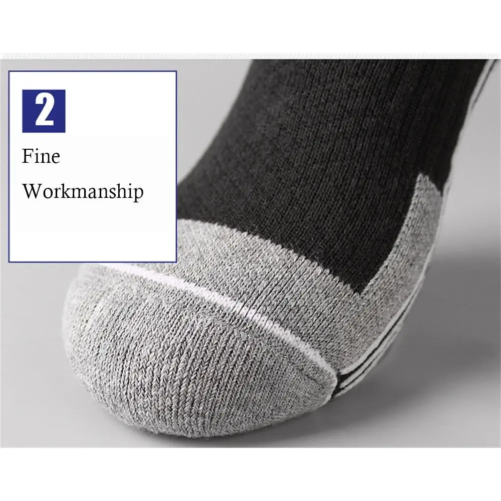 Calcetines de esquí cálidos para invierno, calcetines de compresión transpirables y gruesos antideslizantes para Snowboard, calcetines térmicos que absorben la humedad hasta la rodilla