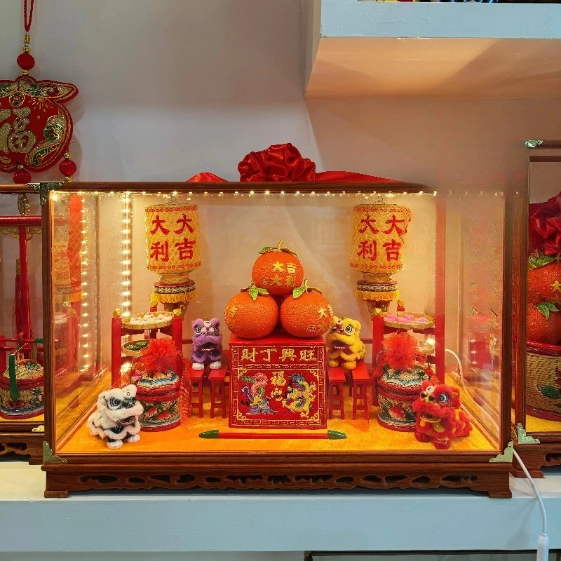 Featured Lion Dance Tiger Lion New Year Mid-Autumn Festival Opening Home Gift Ornament