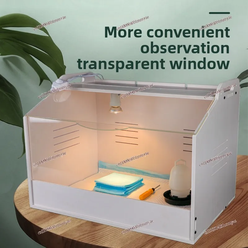 Full Set Transparent Special Self made Constant Temperature Control Rutin Chicken Feeding Box Pet Cleaning Feeding Tool
