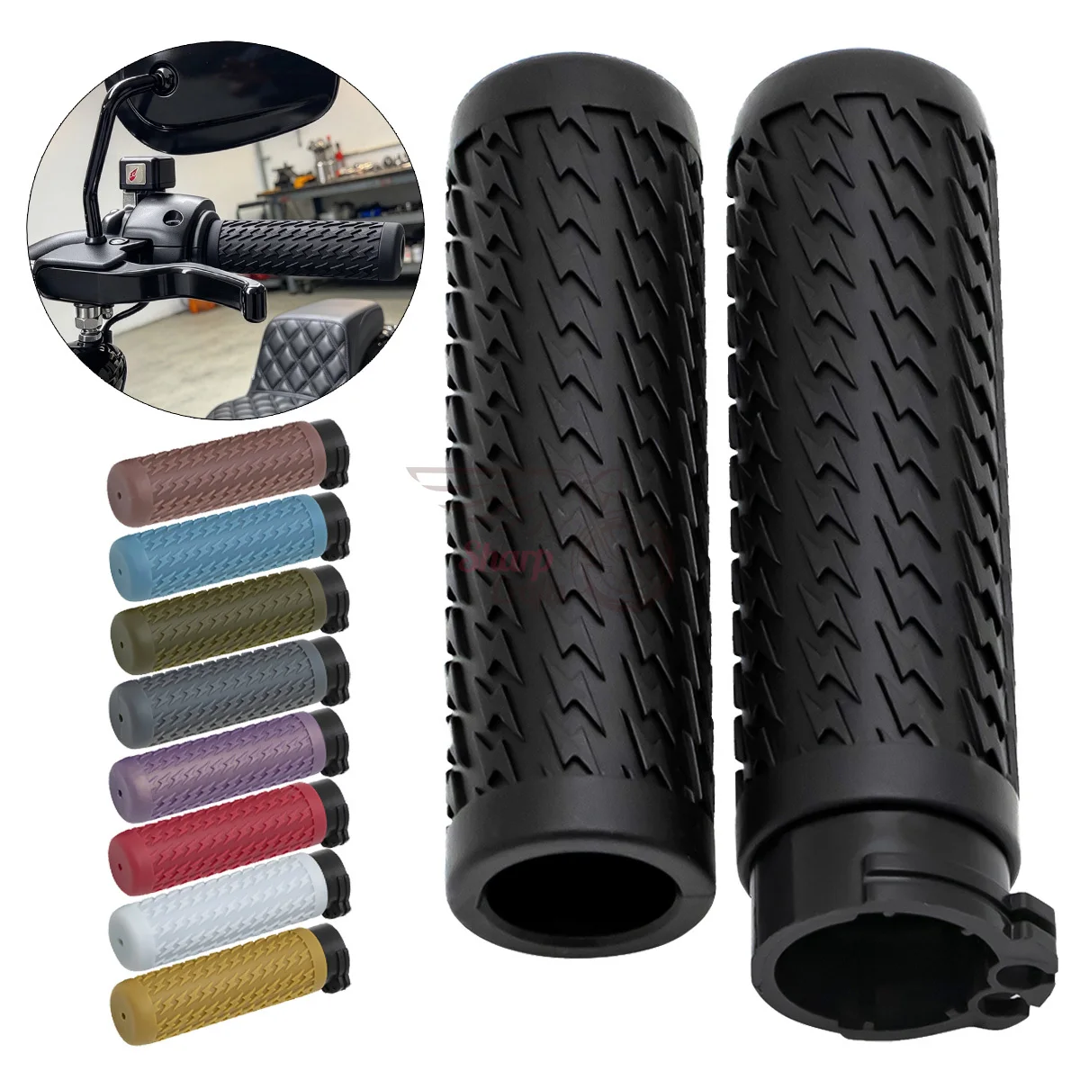 1 Inch Motorcycle Parts Dual Cable Throttle Control Hand Grips For Harley Sportster XL XR VRSC Dyna XL883 883 Fat Bob FXDWG