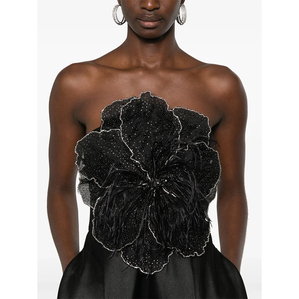 Abiti da sera lunghi senza maniche senza spalline personalizzati Abiti da ballo eleganti per occasioni formali Abiti da ballo lunghi fino al pavimento in cristallo