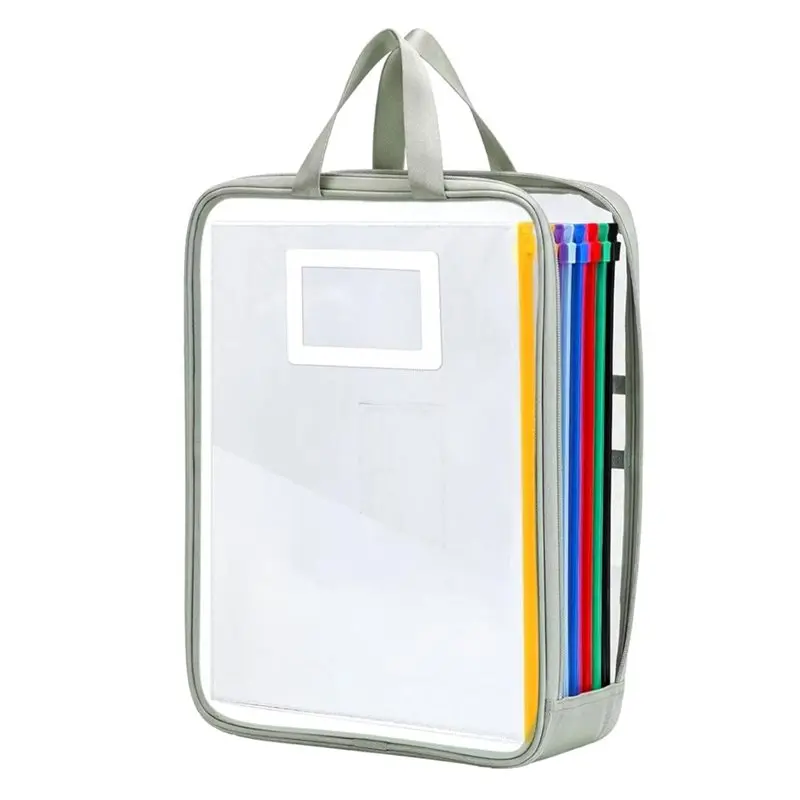 【新商品！】11個入り-オーガナイザーポーチセット。カラフルなファイル、ファスナー付きフォルダー、ポケット、透明なラベル付きポケット付き。