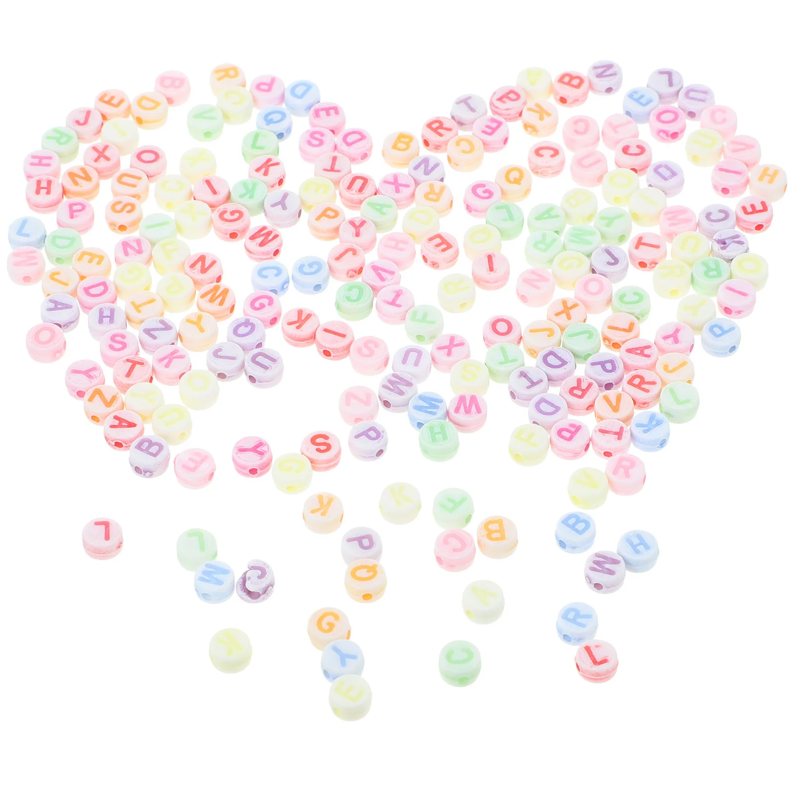 200 Stuks 7Mm Kleurrijke Ronde Letters Kralen Voor Sieraden Maken Diy Projecten 7Mm Letter Kraal Ronde Letter kralen