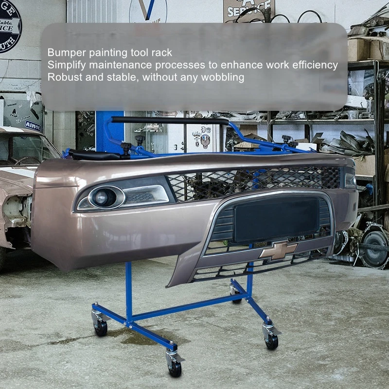 Auto Body Spray Paint Rack for Bumper Door Cover Sheet‑Metal Parts Auto Detailing Workshop Painting Storage Support Stand