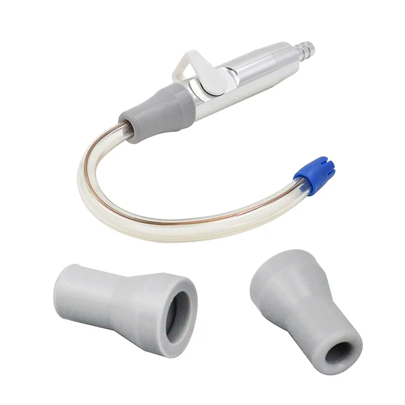 5 قطعة قاذف لعاب الأسنان المطاط المفاجئة تلميح محول 6 مللي متر 11 مللي متر ضعف شفط تلميح محول قطع الغيار لوحدة طب الأسنان #4