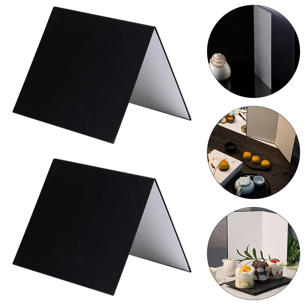 2 pcs Photography Reflector Light Board Studio Reflective Portable Halloween Christmas New Year Photography Reflectors Board
