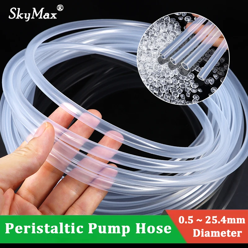 

1–10 м прозрачный перистальтический шланг для насоса ID 0,5 мм ~ 25,4 мм, прозрачная нетоксичная высокотемпературная пищевая силиконовая трубка, водопровод