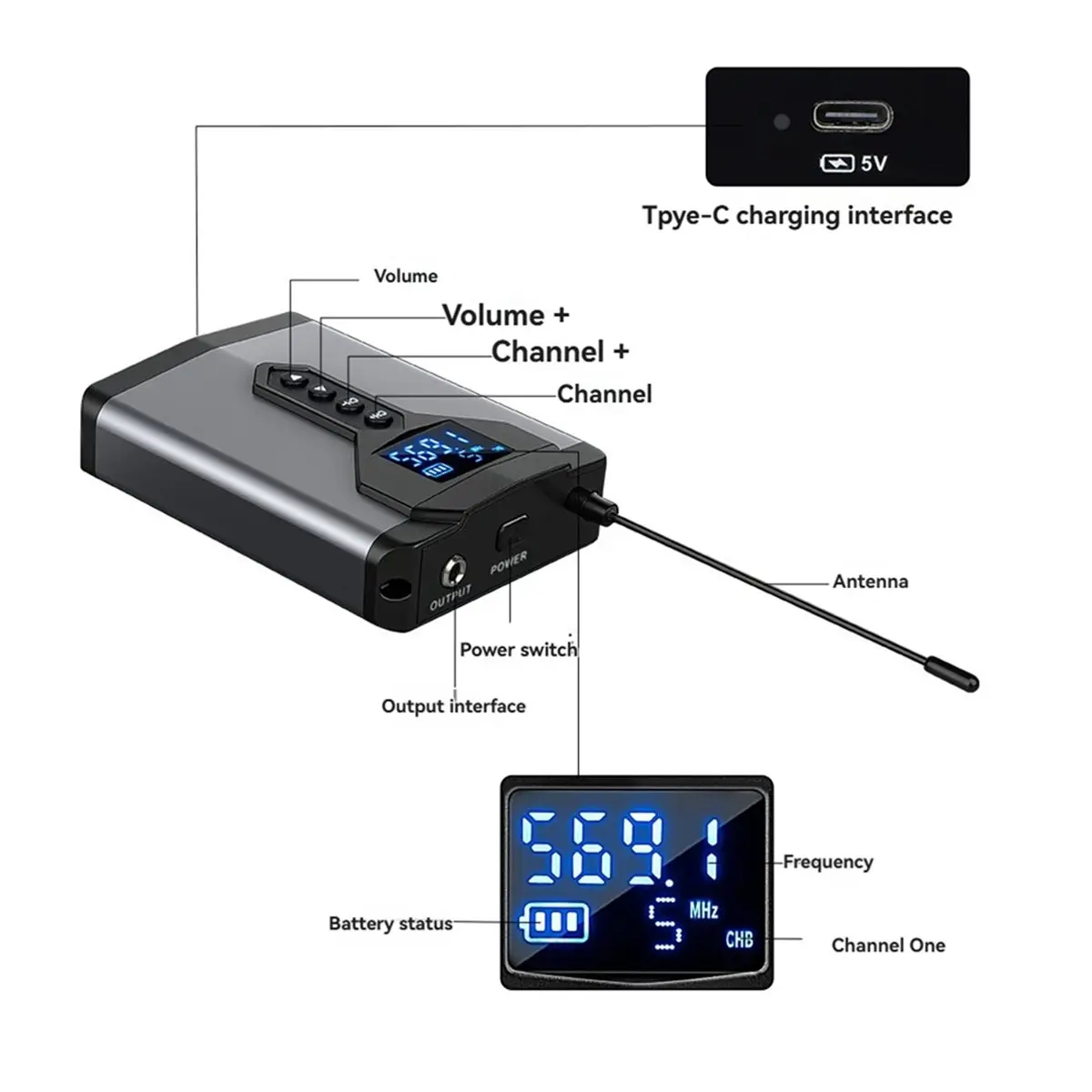 sistema-de-monitoreo-inalambrico-in-ear-a23g-transmisor-y-receptor-portatiles-y-recargables-para-actuaciones-en-escenario-a