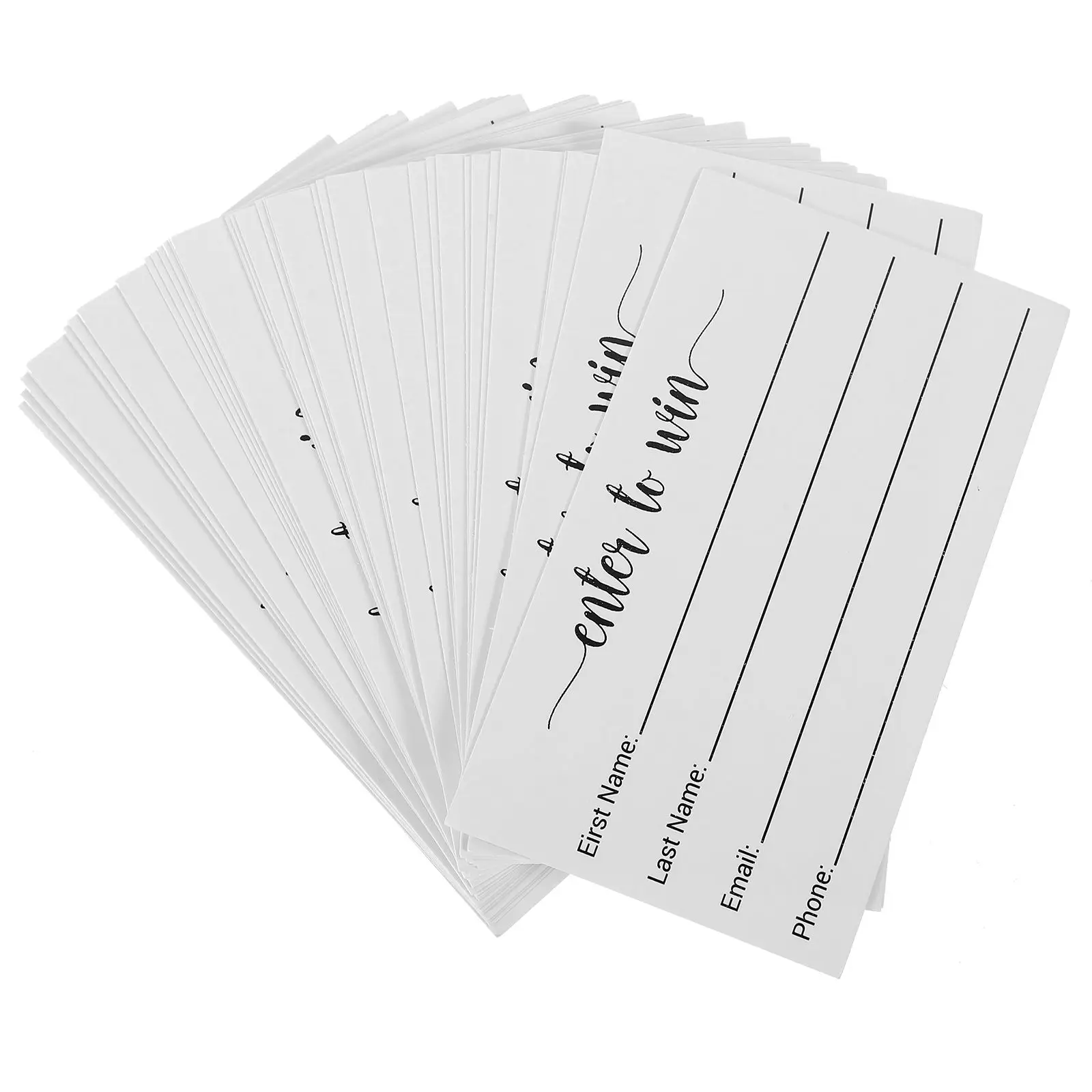 

100 Pcs Ticket Raffle Registration Form Blank Cards Multi-use Voting Ballot Tickets