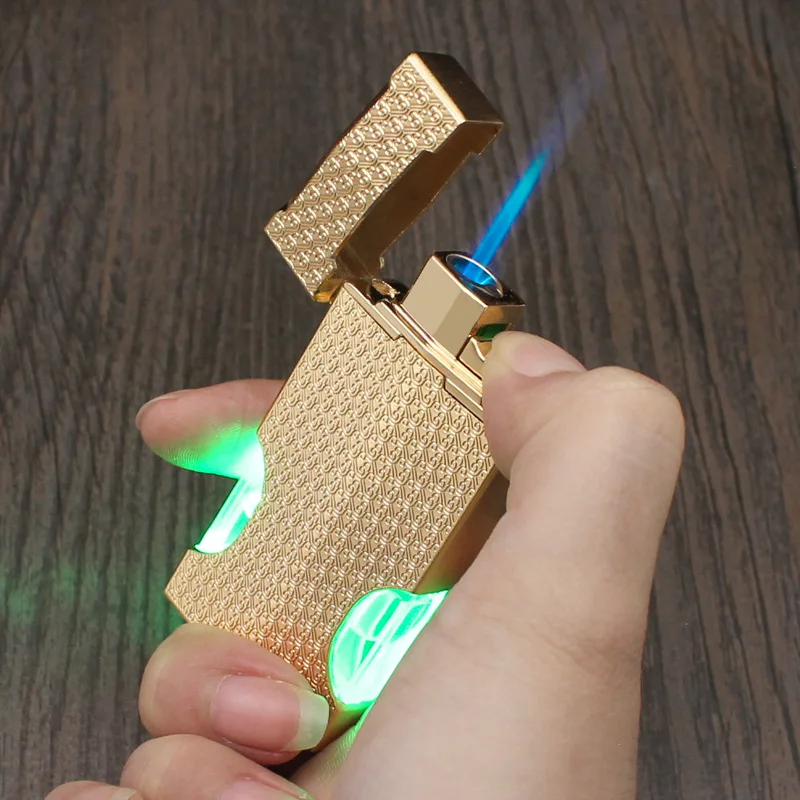 

Новый Xiangyun узор светодиодный светильник надувная прямая зарядка надувная зажигалка металлический ветрозащитный воспламенитель оптовая продажа факел для курения