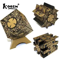 1:1 Hellraiser Puzzle Box Moveable Lament Horror Terror Figures Film Serie Hellraiser Cube Fully Pinhead Prop Figurine Toy