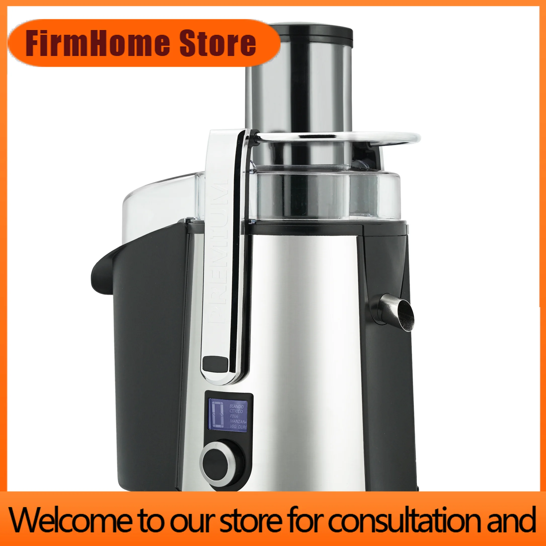 FirmHome StoreFactory Hot Sale 850w Powerful 5-speed Variable Speed Stainless Steel Fruit Juicer