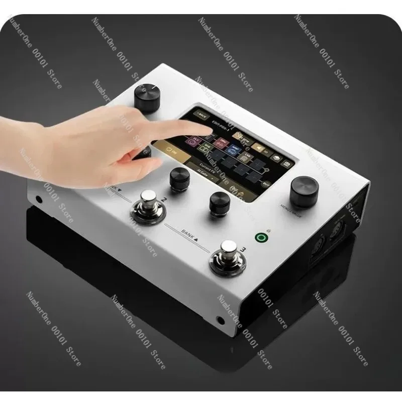 Electric Guitar Multi-Effects Processor, Amp Cab Simulator with Looper, USB Audio Interface for Recording
