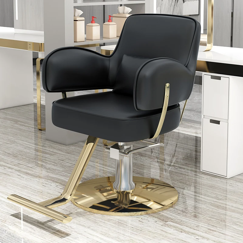 Reclining Armchairs Vintage Barber Chair Swivel Stool Stylist Chair Professional Hairdressing Armchairs Stuhl Salon Furniture