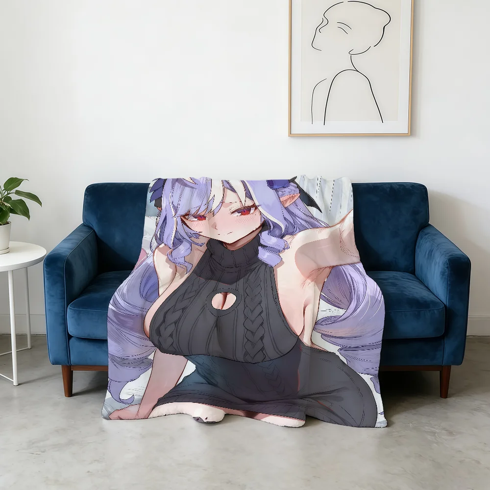 Vivian Banshee Zenless Zone Zero Game Blanket Flannel Warm Soft Throw Blanket For Room Sofa Childish Birthday Gifts