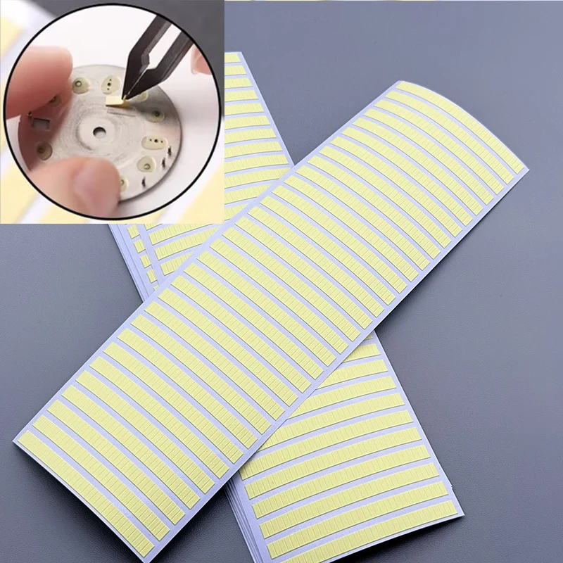2/5 Sheets Watch Dial Stickers Double Watchmaker Strong Adhesive Dots Watch Repair Pad Dial Repair Fixing Longlasting Sticky