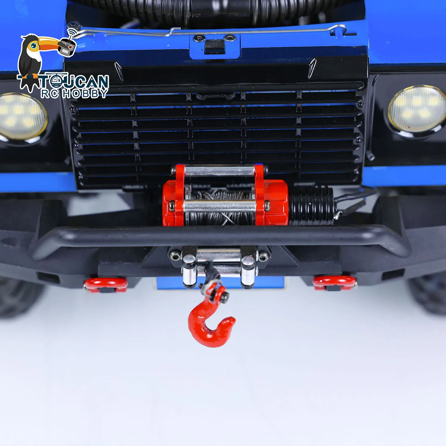 

1/10 RC Crawler Car 4x4 Off-road Climbing Vehicle P411 Lights Smoking Winch Toy Model Gifts