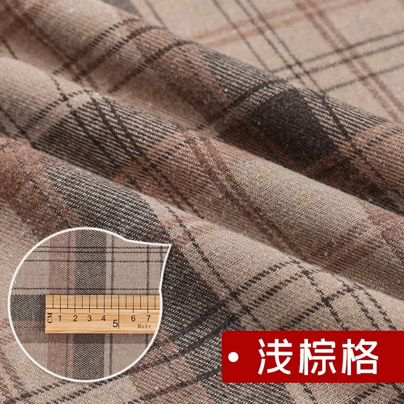 Hochwertiger schottischer Karo-Baumwollstoff zum Nähen von Damenröcken für Herbst und Winter, Tartan-Designerstoff, halber Meter. – Detail 22