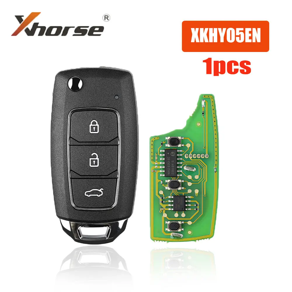 

1PCS/lot XHORSE XKHY05EN Wire Car Remote Key for Hyundai Style Universal Remote Key Fob 3 Buttons for VVDI Key Tool Car Keys