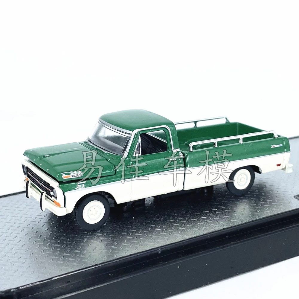 M2 Machines 1/64 1969 Ford F-100 Ranger Truck 1971 Ford Bronco R72 Green White Die-cast Alloy Car Model Collection Gift