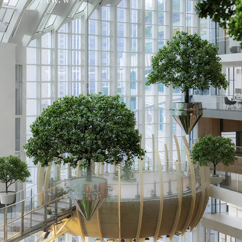 Suspended forest hanging hanging hanging fake tree landscape landscaping large shopping mall hotel decoration ornament