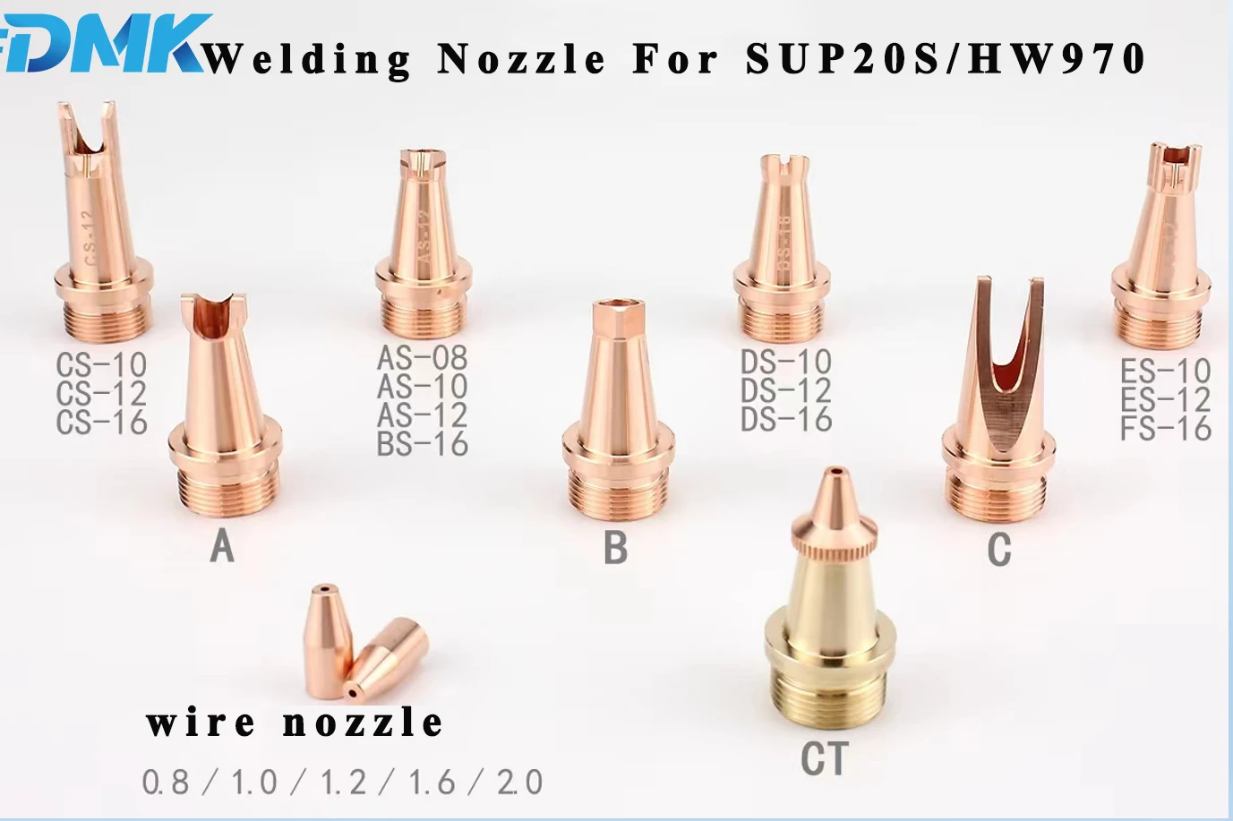 DMK Fiber Laser Welding Head Nozzle For SUP20S/HW960/HW970/Raytools BW101-GS/Xinghong Fiber Laser Welding Head