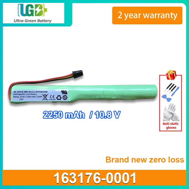 

UGB New 163176-0001 Battery For TOTEX 1307 Thor VM1 VM2W02 Thor VM2 Rev A/OVT310L1R00 2250mAh 25Wh 10.8V