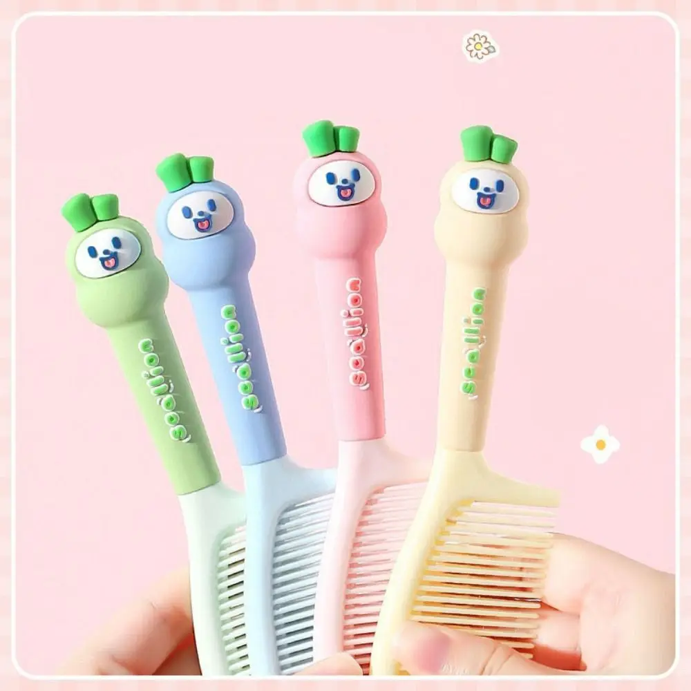 Cute Cartoon Hairdressing Comb Anti-static Durable Pointed Tail Combs Fine-toothed Plastic Straight Hair Comb Women