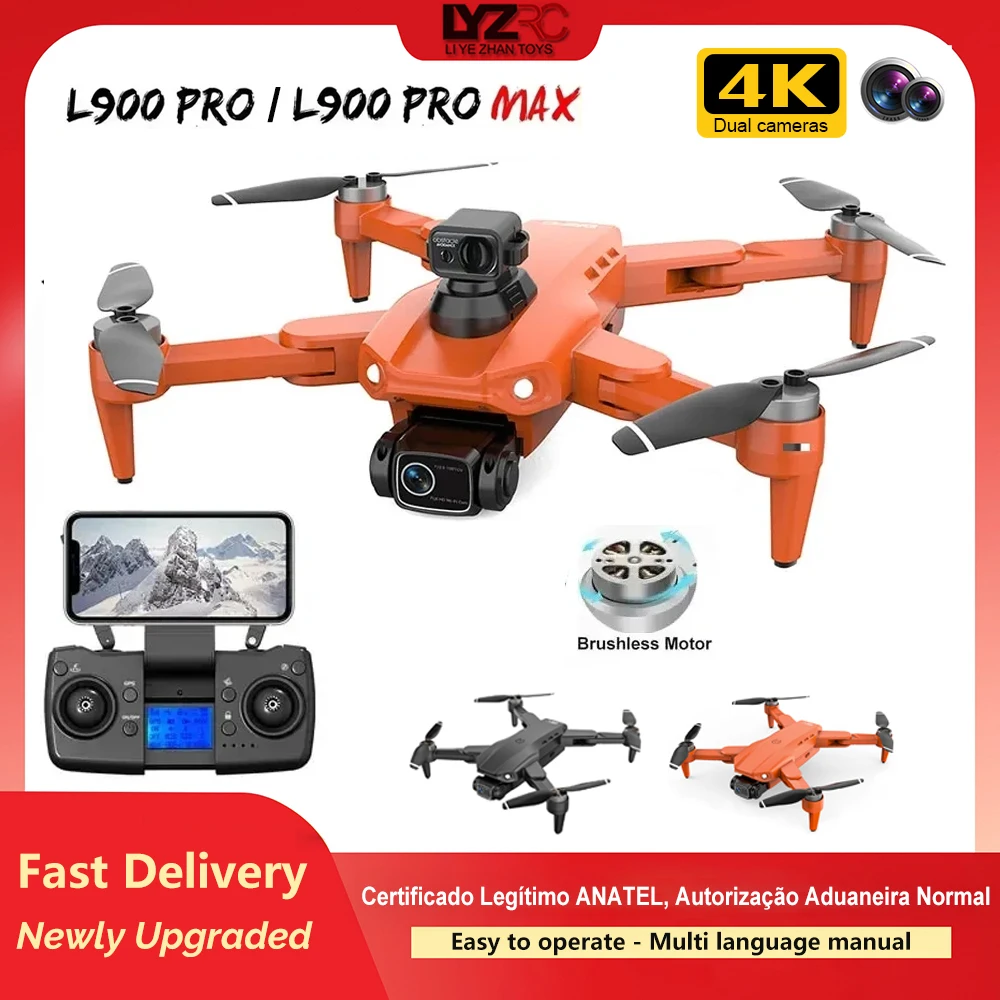 

L900 PRO /L900 PRO SE GPS Drone 4K Professional Dual HD Camera 5G WIFI 360° Obstacle Avoidance Brushless Rc FPV Quadcopter Dron