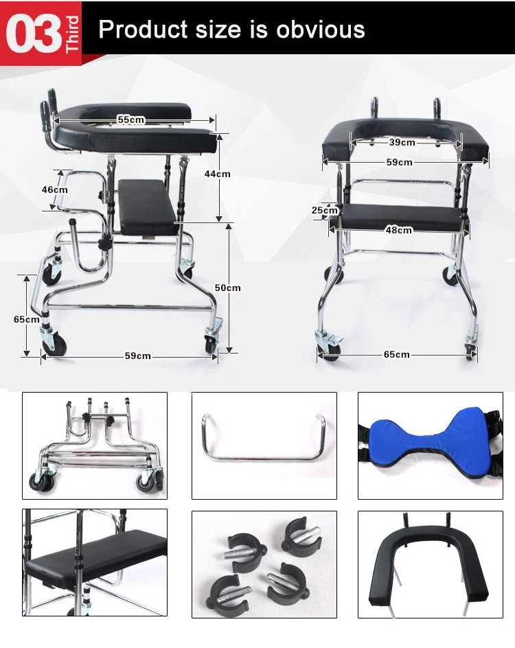 Rehabilitation Sitting Walker Rehabilitation Children Multifunction Baby Walking Aid Child Walker With Cerebral Palsy