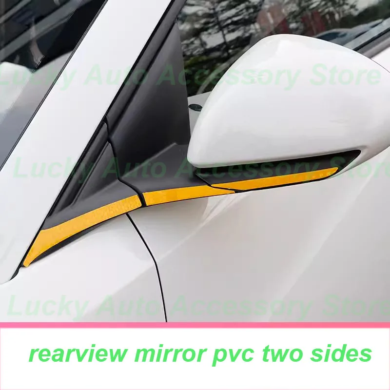 Car Wheels Reflective Warning Stickers for BYD Seagull EV 2024 Car Logo Reflective Strip Rearview Mirror Exterior Accessories