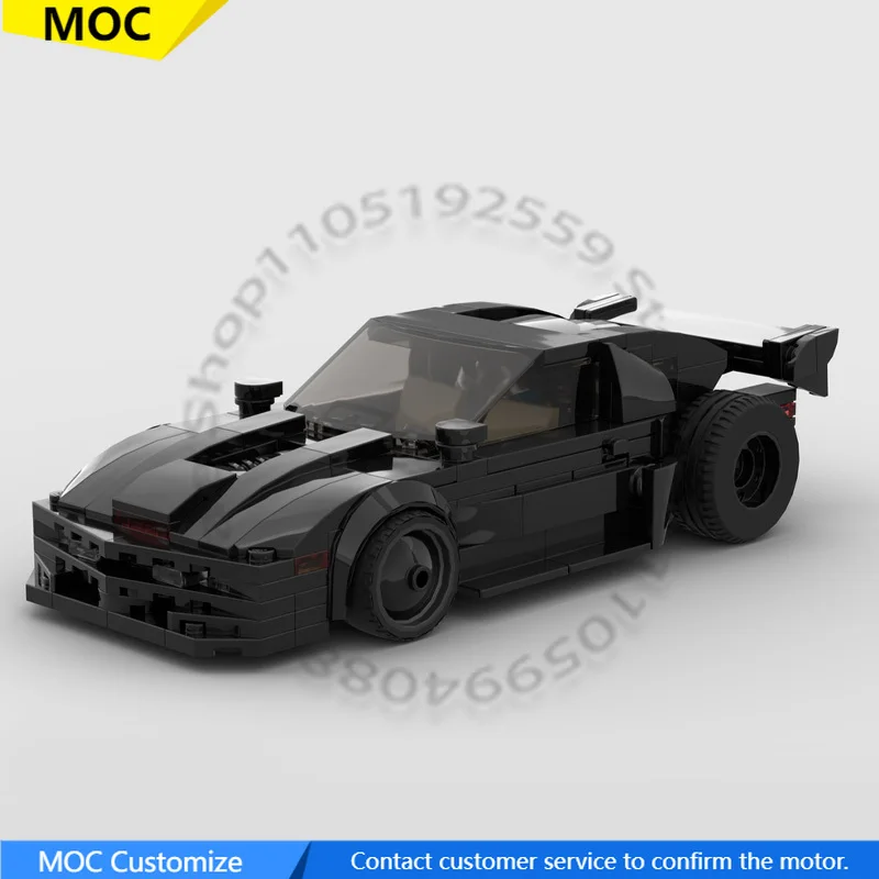 330 قطعة سرعة Hypercar 1982 بونتياك فايربيرد ترانس آم كيت بايكس الذروة MOC تخصيص وحدات بناء لتقوم بها بنفسك لعبة عيد الميلاد هدية #1