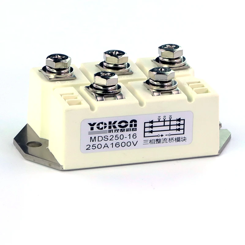 MDS250A1600V Induction Stove Heating Furnace Three-phase Rectifier Bridge Module MDS250A Commercial Stove Rectifier
