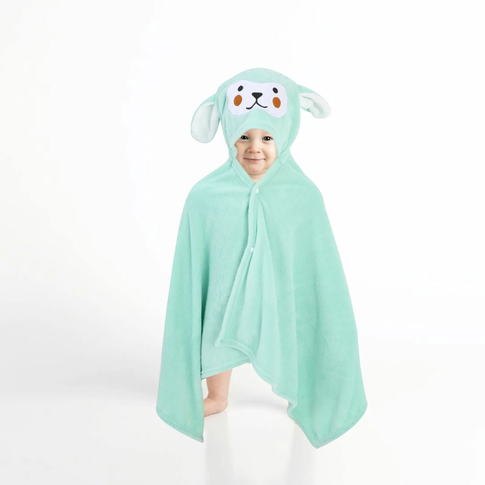 

Bathrobe Fleece Absorbent Infant Cartoon Beach Towel Poncho Bath Towel Toddler Swim Robe