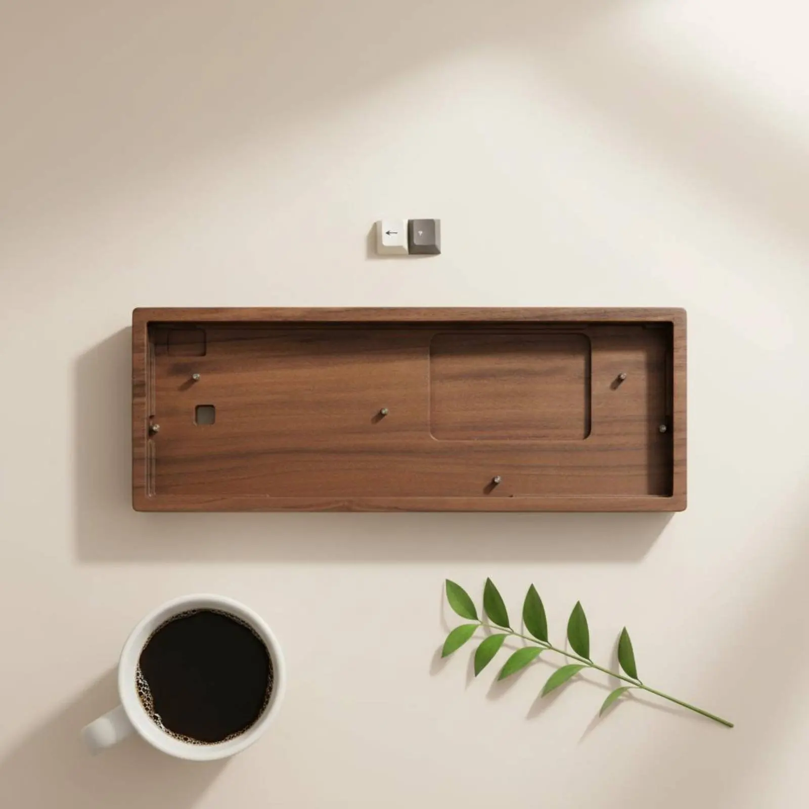 GH60 Wood Keyboard Shell Sleek Finish 60% Wooden Keyboard Case for DIY Builders