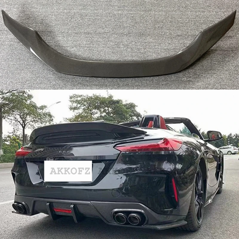 

For BMW Z4 G29 2 Door Coupe TRD Style Rear Trunk Boot Spoiler 2020 2022 Real carbon fiber Rear Trunk Spoiler Car Wing