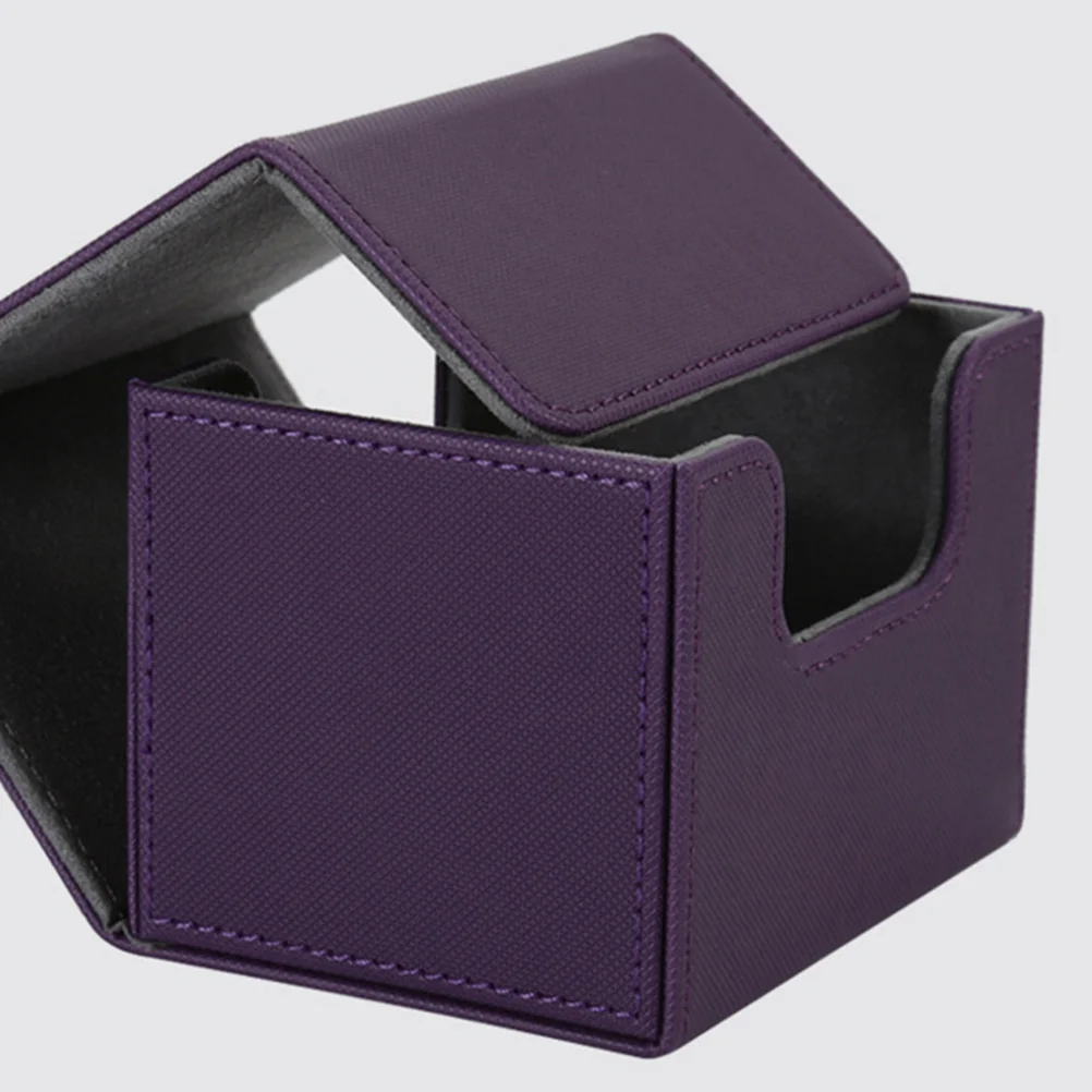 

Card Decks Box Pu Case Large Capacity Gaming Cards Storage Organizer Home Supplies Compact Size For Trading Card