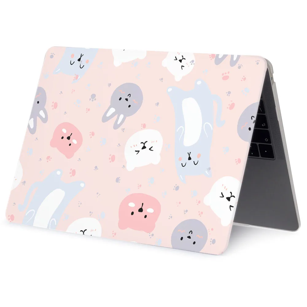 Laptop Case for MacBook Air 13.6 M2 2025 A3240 funda for MacBook Air 15 A3 M4 241 A3241 Cartoon Animal Printed Protective Cover