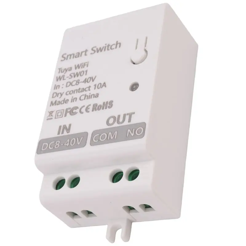 Y01A Tuya Smart Wifi Dry Contact Switch Module 10A Home Universal DIY Breaker Relay Work With Smart Life Alexa