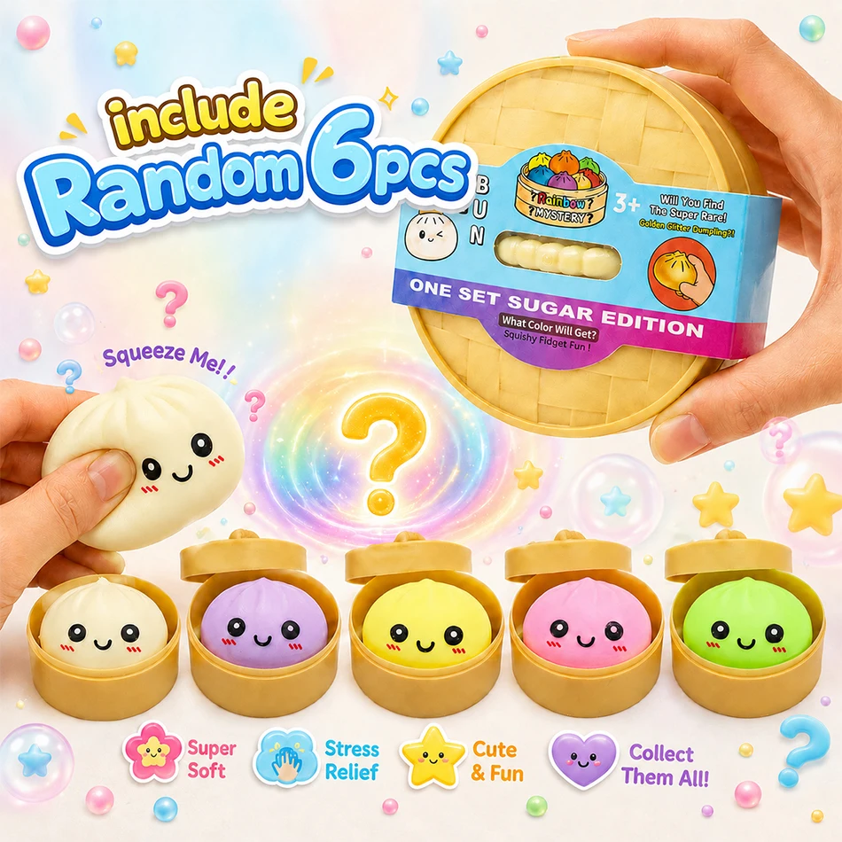特大レインボー団子スクイーズ、ソフトでゆっくり戻る感覚玩具、 - Sensory Fidget Toys のレビューと価格