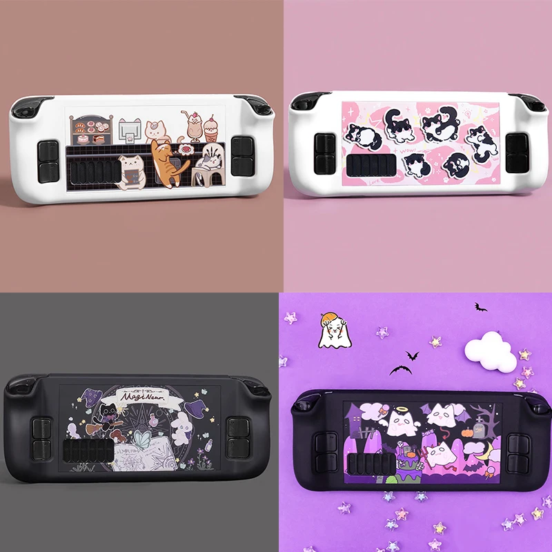 

Cute Devil Ghost Steam Deck Case Hard PC Protective Cover Non-Slip Anti-Scratch for Steam Deck Oled Game Console Accessories