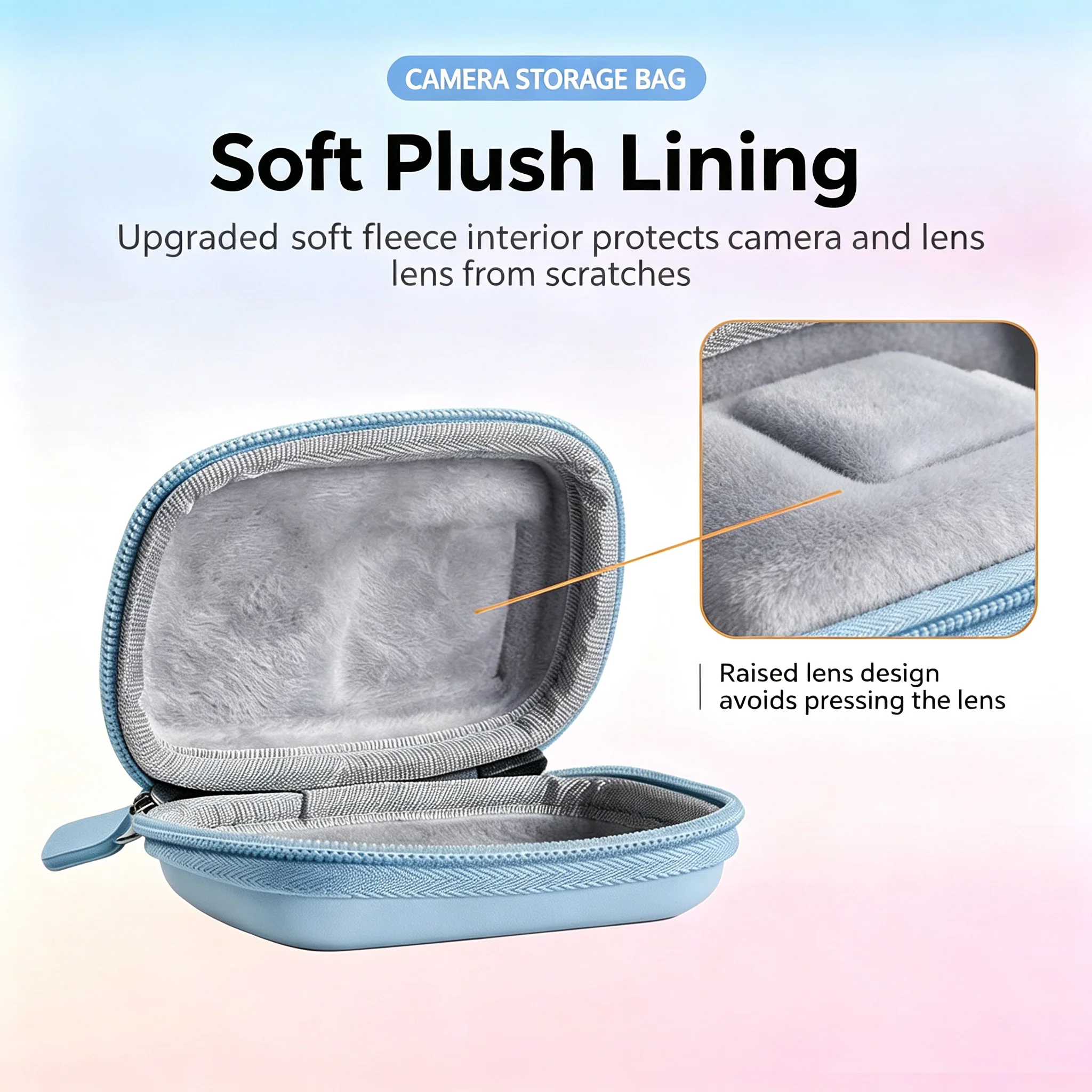 Portable Storage Case Protective Bag Anti‑Drop Action Camera Accessory Protective Cover For DJI Action 6 5 Pro 4 3 Body Box