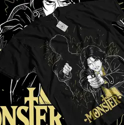 Monster Johan liebert T-shirt Tenma naoki urasawa Gift Exclusive Shirt All Size