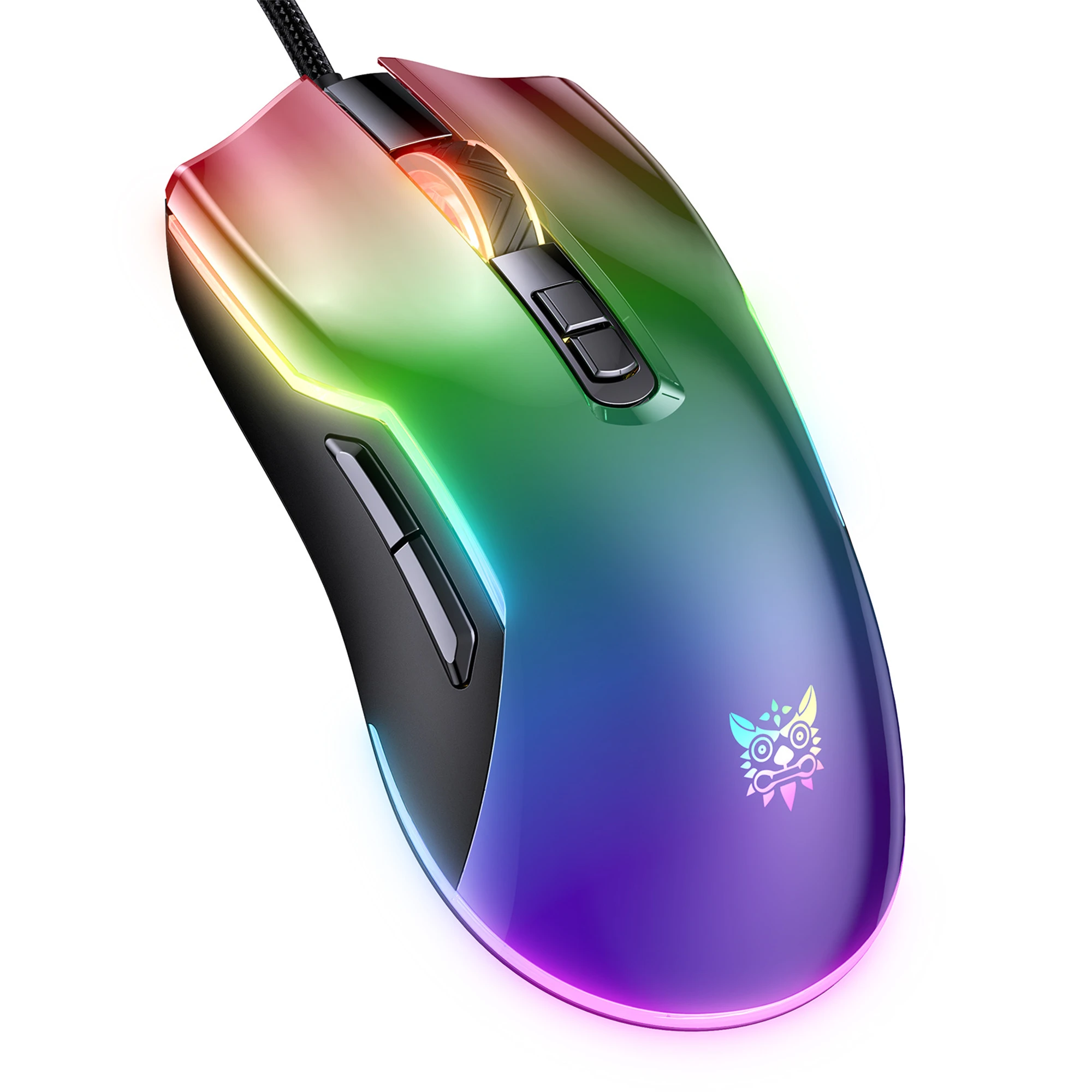 CW922 gaming mouse eating chicken game mechanical computer USB colorful RGB wired 7-key macro definition