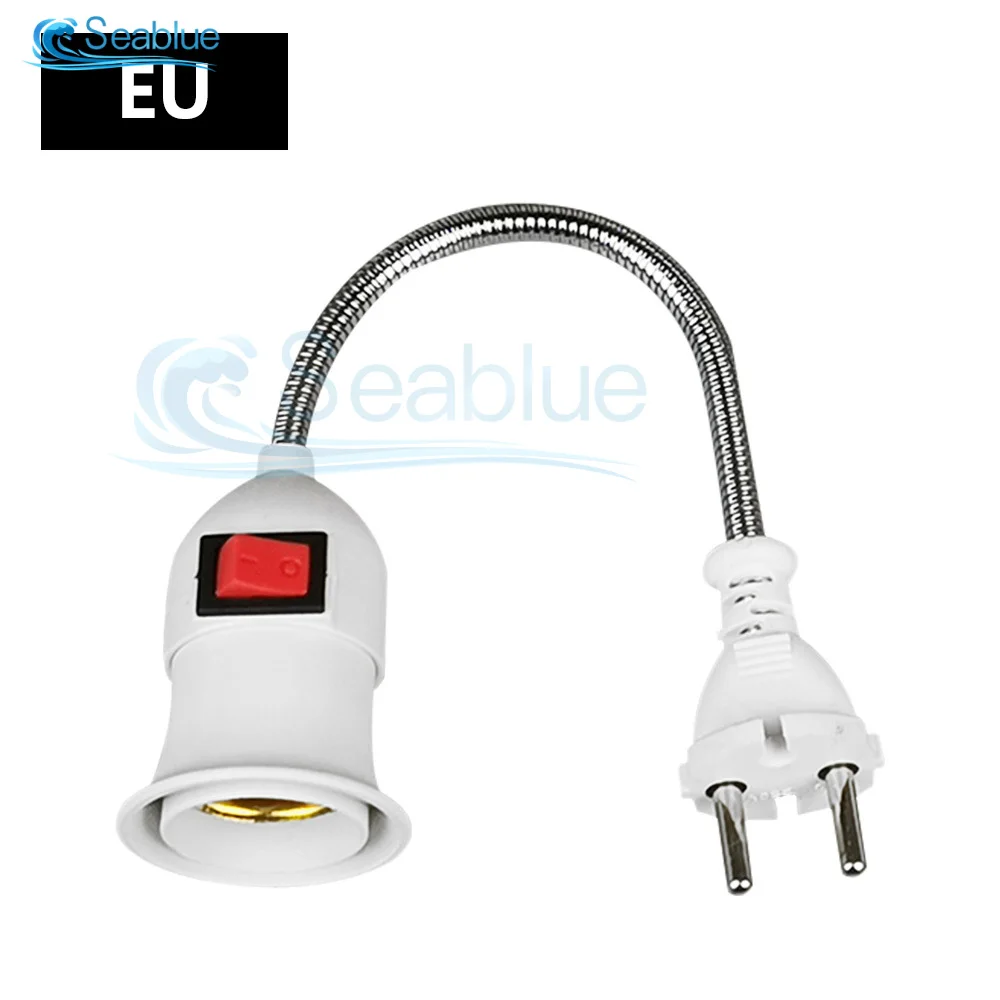 Direct Plug-in Rotary Lamp Head E27 Socket Lamp Bulb Holder with Switch EU US Plug Lamp Holder LED Table Lamp Led Base Lamp Base