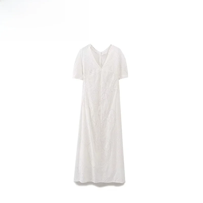 JNLEAOG Faionable Autunno delle nuove donne Dr Design Sense Ele Colore puro l Vita Fibra di poliestere ort Sve V-ne