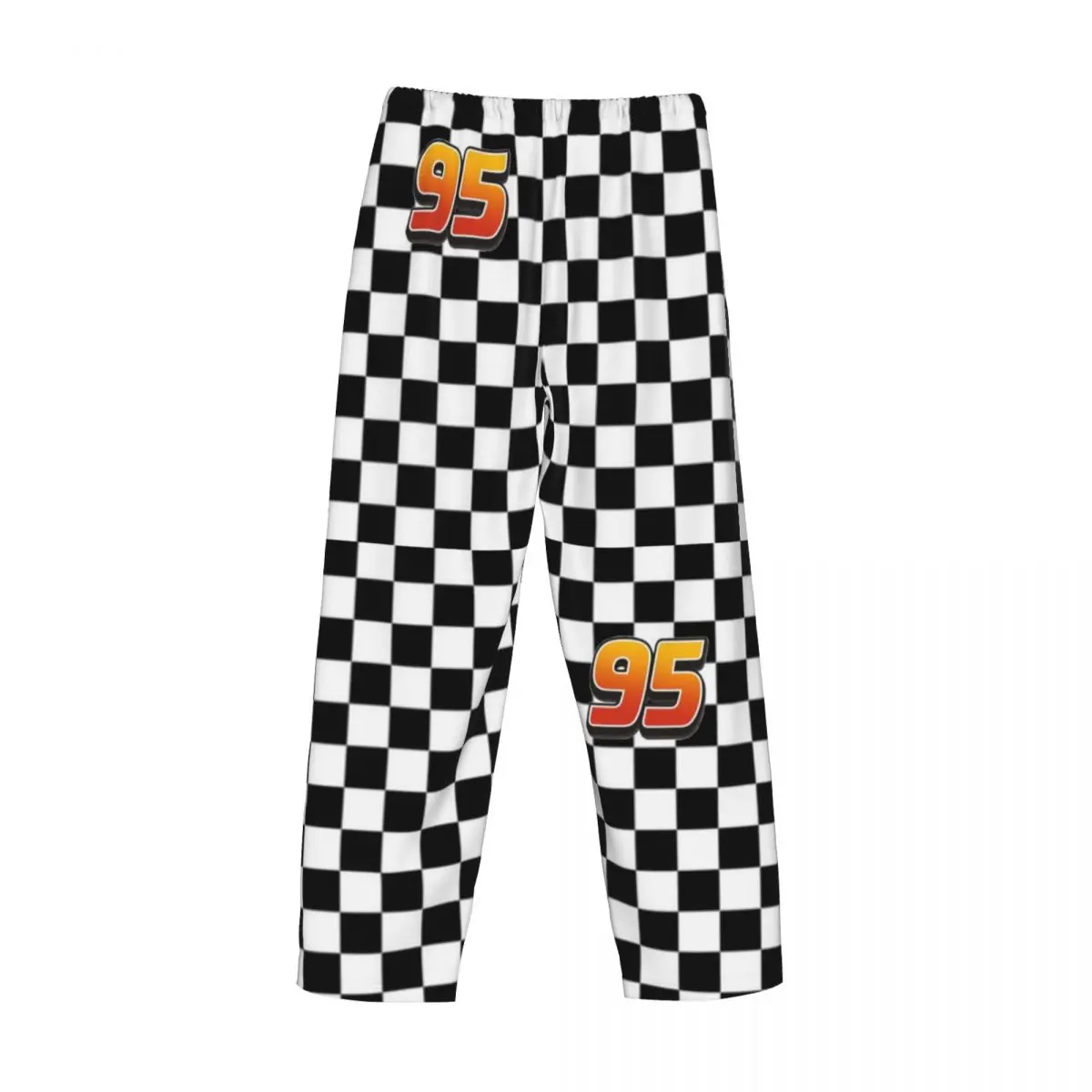 Pantalones de pijama personalizados Lightning McQueen 95 para hombre, pantalones de dormir con estampado de dibujos animados y bolsillos